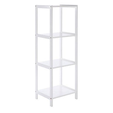 Dara 4 Tier White Bathroom Shelf - Joe’s Haven