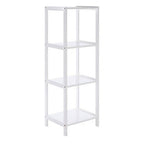 Dara 4 Tier White Bathroom Shelf - Joe’s Haven
