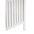 Salon White Bathroom Storage Stool with padded seat - Joe’s Haven