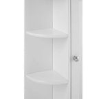 Portland Seven Shelf Mirrored Door Bathroom Cabinet - Joe’s Haven