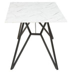 Weston Marble Effect Dining Table With 6 Chairs Set - Joe’s Haven