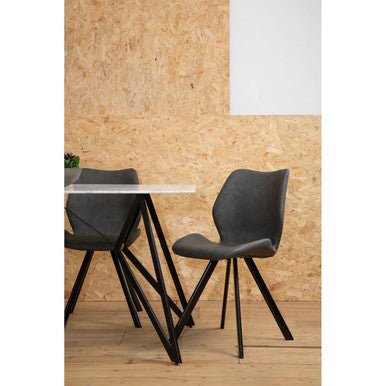 Weston Marble Effect Dining Table With 6 Chairs Set - Joe’s Haven