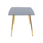 Smoked Glass Top and Slanted Legs Coffee Table with 6 Chairs Set, Wimslow - Joe’s Haven