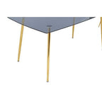 Smoked Glass Top and Slanted Legs Coffee Table with 6 Chairs Set, Wimslow - Joe’s Haven