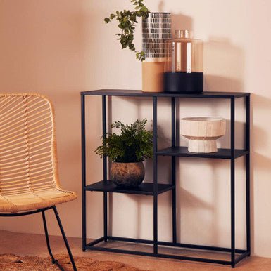 Acero Black Metal Multi Shelf Unit - Joe’s Haven