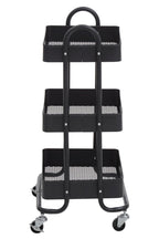 Acero Three Tier Black Metal Trolley - Joe’s Haven