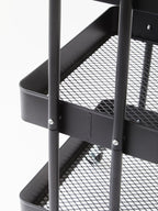 Acero Three Tier Black Metal Trolley - Joe’s Haven