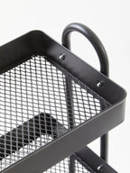 Acero Three Tier Black Metal Trolley - Joe’s Haven