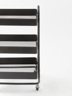 Acero Three Tier Black Metal Trolley - Joe’s Haven