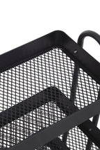 Acero Three Tier Black Metal Trolley - Joe’s Haven