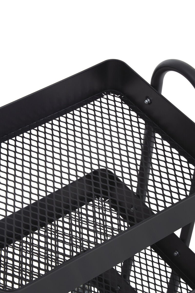 Acero Three Tier Black Metal Trolley - Joe’s Haven
