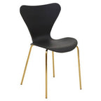 Laila Dining Chair With Black Seat - Joe’s Haven