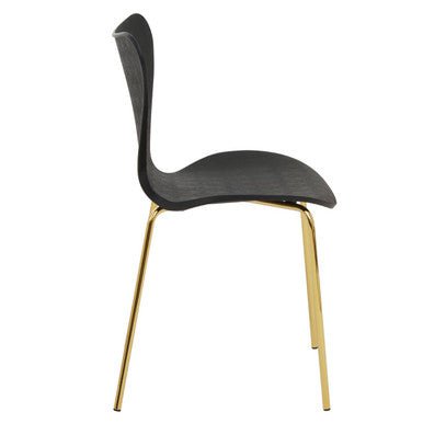 Laila Dining Chair With Black Seat - Joe’s Haven