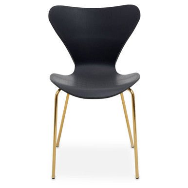 Laila Dining Chair With Black Seat - Joe’s Haven
