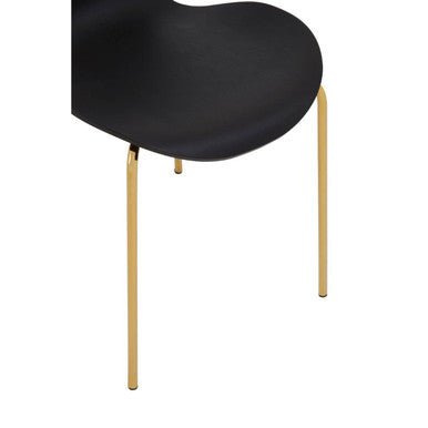 Laila Dining Chair With Black Seat - Joe’s Haven