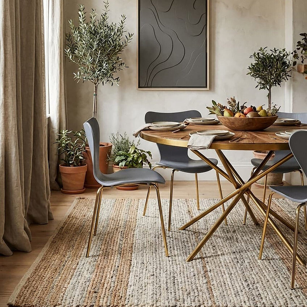 Laila Dining Chair With Grey Seat - Joe’s Haven