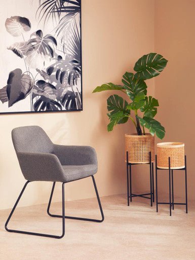 Stockholm Grey Fabric Dining Chair - Joe’s Haven