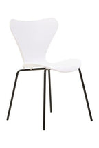 Laila White Seat and Black Legs Dining Chair - Joe’s Haven