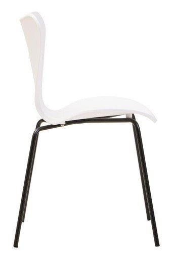 Laila White Seat and Black Legs Dining Chair - Joe’s Haven