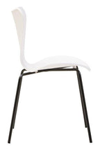 Laila White Seat and Black Legs Dining Chair - Joe’s Haven