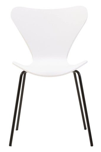 Laila White Seat and Black Legs Dining Chair - Joe’s Haven