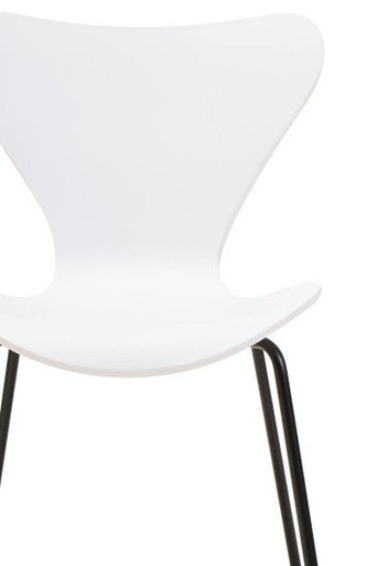Laila White Seat and Black Legs Dining Chair - Joe’s Haven