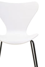Laila White Seat and Black Legs Dining Chair - Joe’s Haven