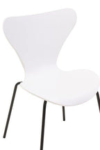 Laila White Seat and Black Legs Dining Chair - Joe’s Haven