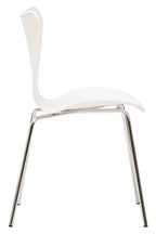 Laila White Seat And Silver Chrome Legs Dining Chair - Joe’s Haven