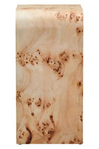Natural Burl Wood Curved Side Table with Smooth Curved Edges, Mota - Joe’s Haven
