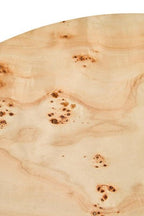 Natural Burl Wood Round Coffee Table with Drum Shape Design, Mota - Joe’s Haven