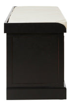 Heritage Black Three Drawer Storage Bench with Cushion - Joe’s Haven