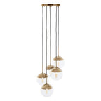 Revive Gold Finish Five Pendant Lights - Joe’s Haven