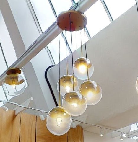 Revive Gold Finish Five Pendant Lights - Joe’s Haven