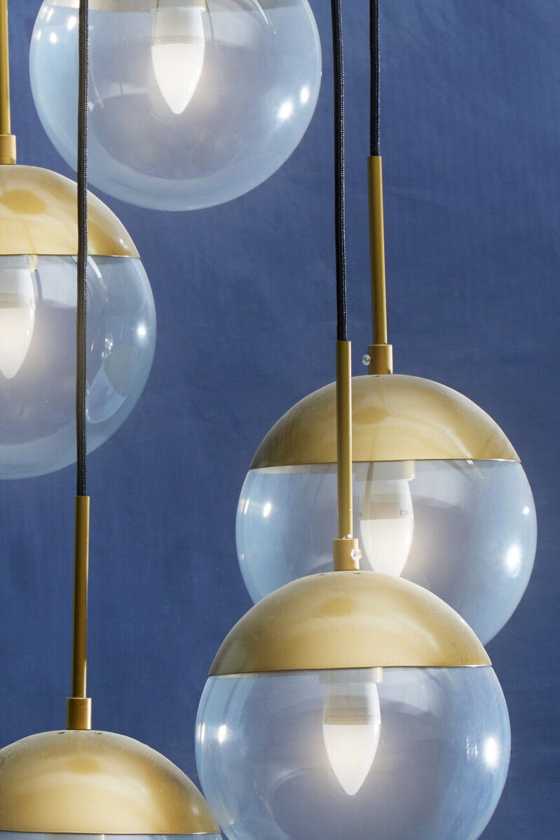 Revive Gold Finish Five Pendant Lights - Joe’s Haven