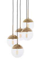 Revive Gold Finish Five Pendant Lights - Joe’s Haven