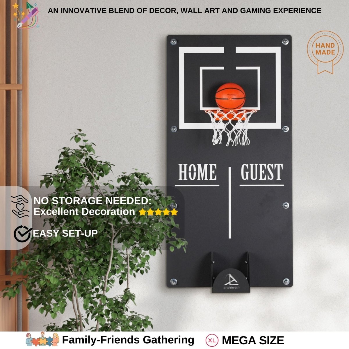 Classic Mega Basketball Wall Game - Joe’s Haven