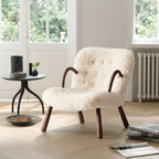 Philip Arc Armchair And Ottoman, Boucle - Joe’s Haven