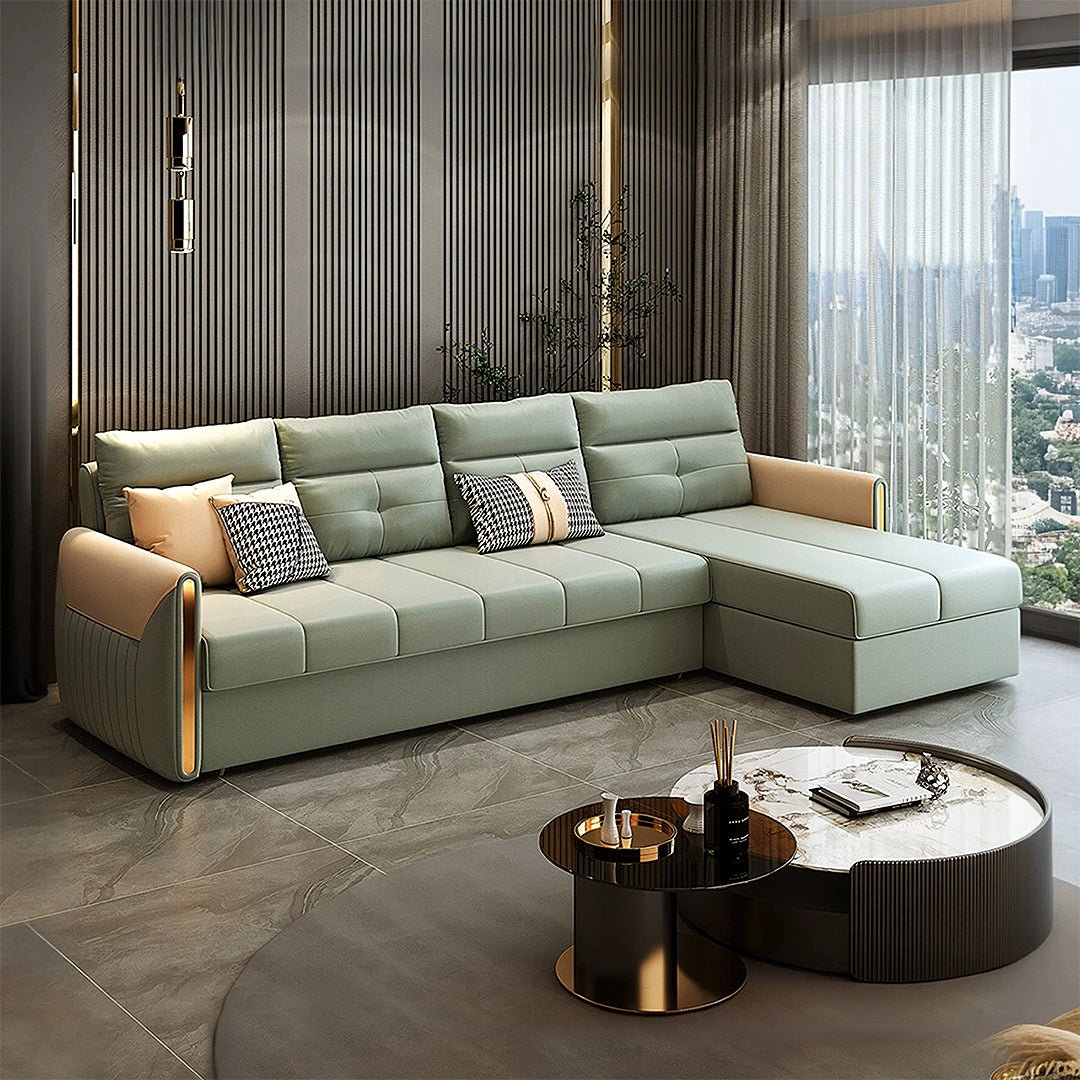 Malhotra L Shape Sofa Bed, Small Corner Sofa Bed - Joe’s Haven