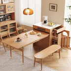 Kacey Extendable Dining Table Set, Storage, Solid Wood - Joe’s Haven