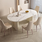 Peru Oval Dining Table, White - Joe’s Haven