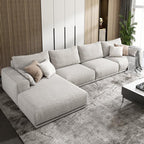 Frances Three Seater Corner, Four Seater Corner Sofa, Cotton Linen - Joe’s Haven