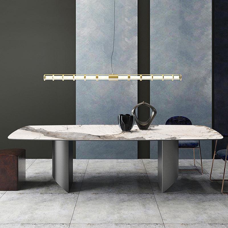 Nala Dining Table With Black Legs, Sintered Stone - Joe’s Haven