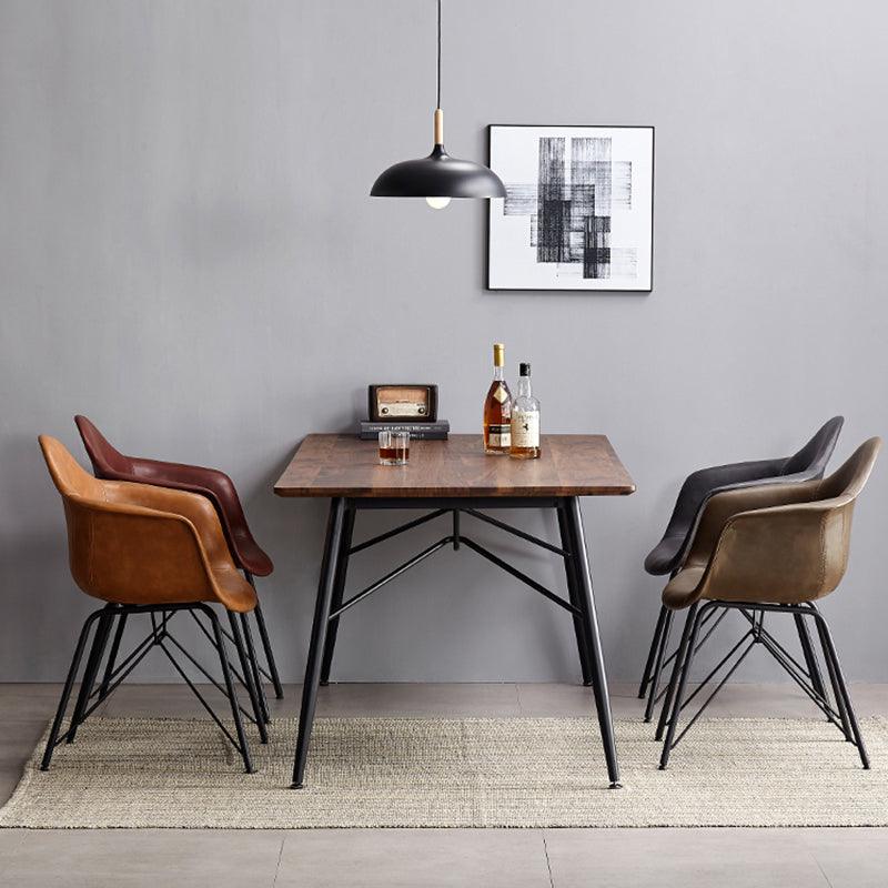 A Set of 2 Bobby Dining Chairs, Distressed Leather - Joe’s Haven