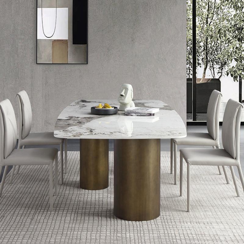 Mira Dining Table, Gold Base - Joe’s Haven