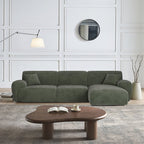 Khatri Three Seater Corner Sofa, Chenille - Joe’s Haven