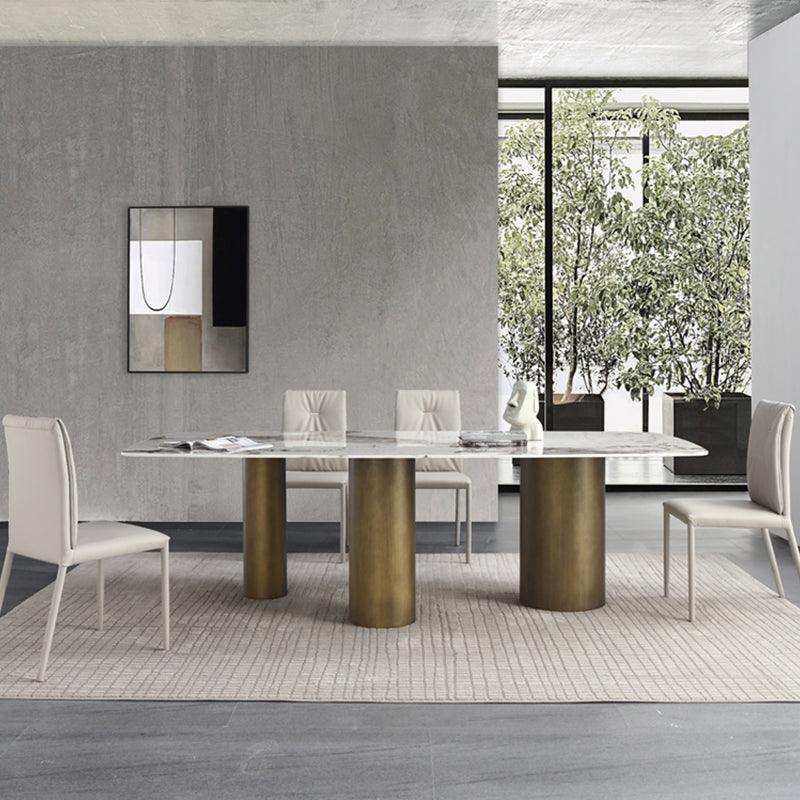 Mira Dining Table, Gold Base - Joe’s Haven