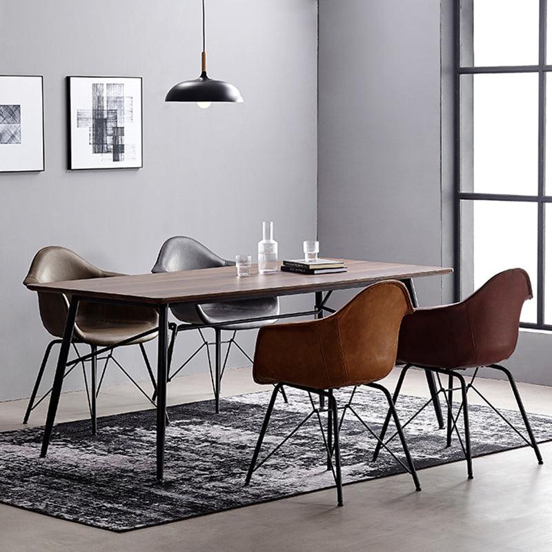 A Set of 2 Bobby Dining Chairs, Distressed Leather - Joe’s Haven