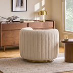 Nova Swivel Armchair, Boucle - Joe’s Haven