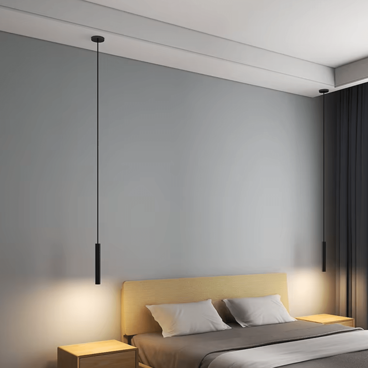 Trip Black Pendant Light - Adjustable Minimal Bedroom Lighting - Joe’s Haven